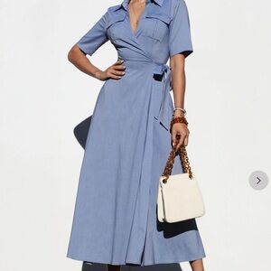 Blue Wrap Dress